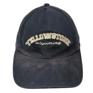 Yellowstone Wyoming Fitted Baseball Cap Blue One Size Embroidered